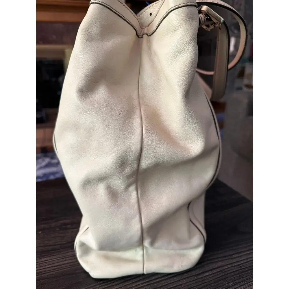 GUCCI Off-White Leather Britt Large Tote Bag - Picture 5 of 16